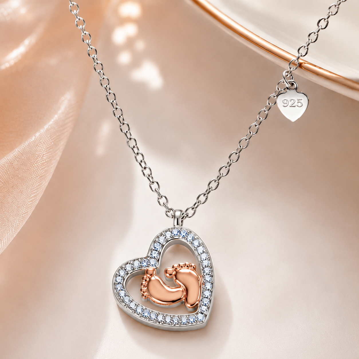 Tiny Heartbeat Necklace| message from baby| A Gift She’ll Never Forget