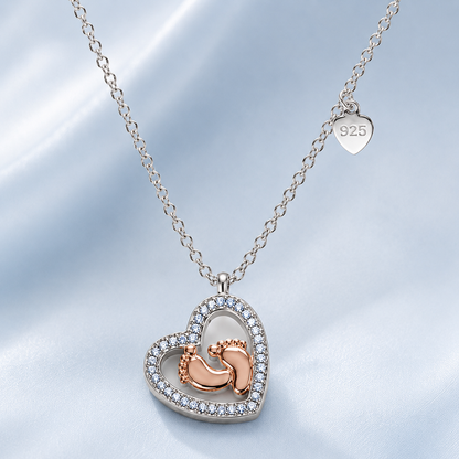 To My Daughter Pregnancy Gift Necklace –  Blue -Gift from Mom, New Mom Jewelry, Baby Shower Gift, Expecting Mom Necklace, First Mother's Day Gift