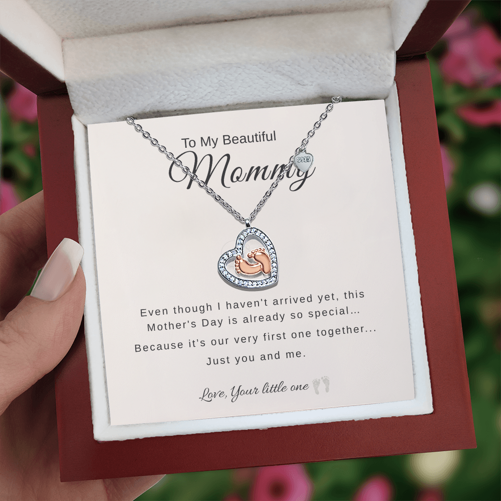 First Mother’s Day Necklace – Gift for Expecting Mom, New Mom Keepsake