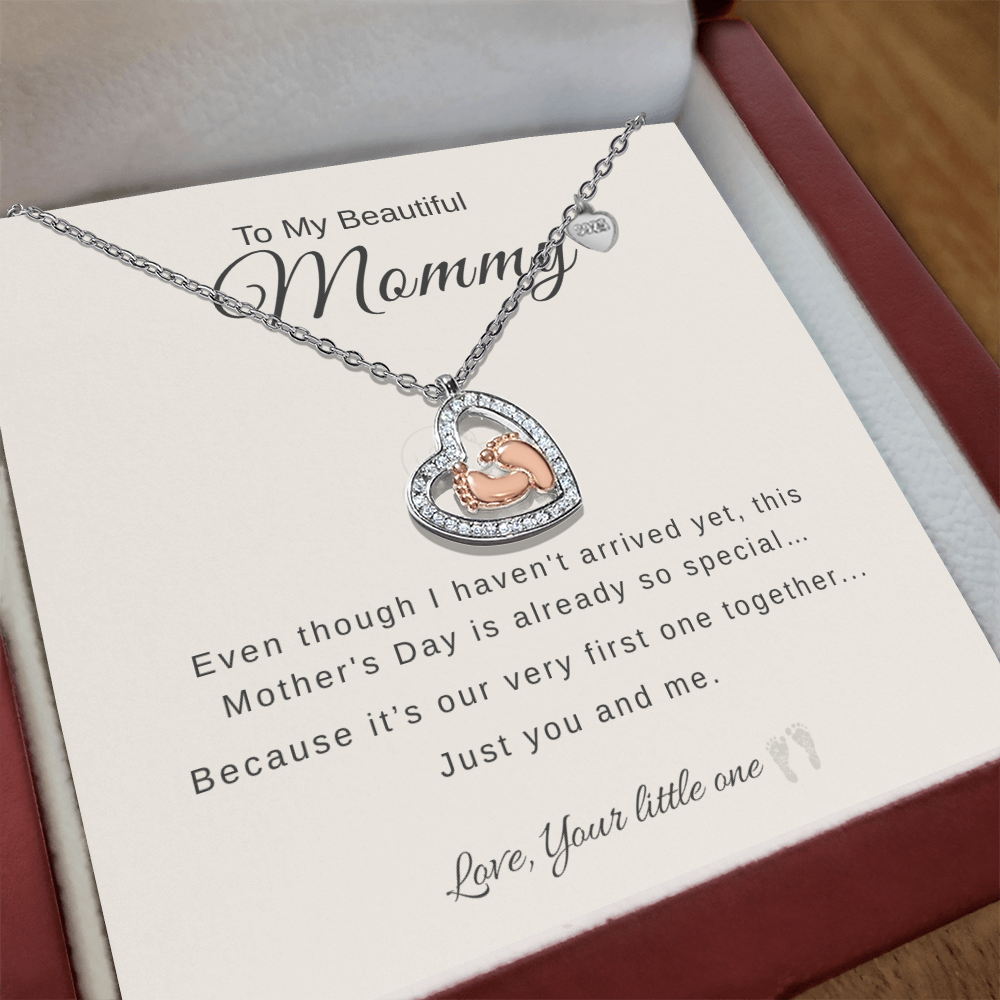 First Mother’s Day Necklace – Gift for Expecting Mom, New Mom Keepsake