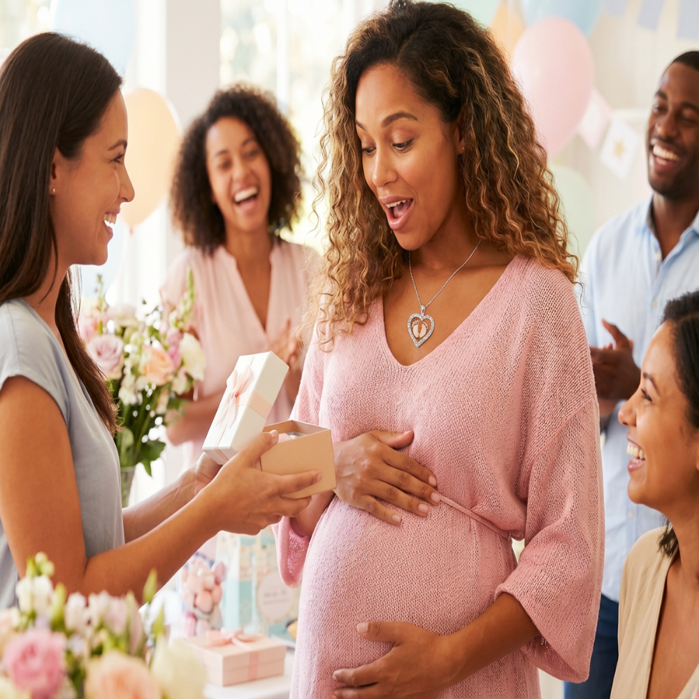 First Mother’s Day Necklace – Gift for Expecting Mom, New Mom Keepsake