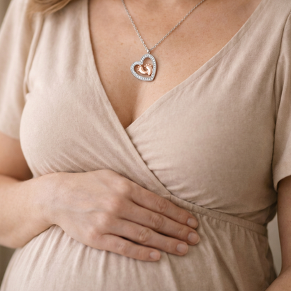 Tiny Heartbeat Necklace| message from baby| A Gift She’ll Never Forget